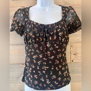 Y2K VINTAGE PEASANT TOP